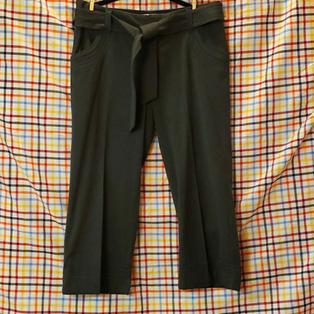 Elevenses Gray Culotte Trousers Sz 10